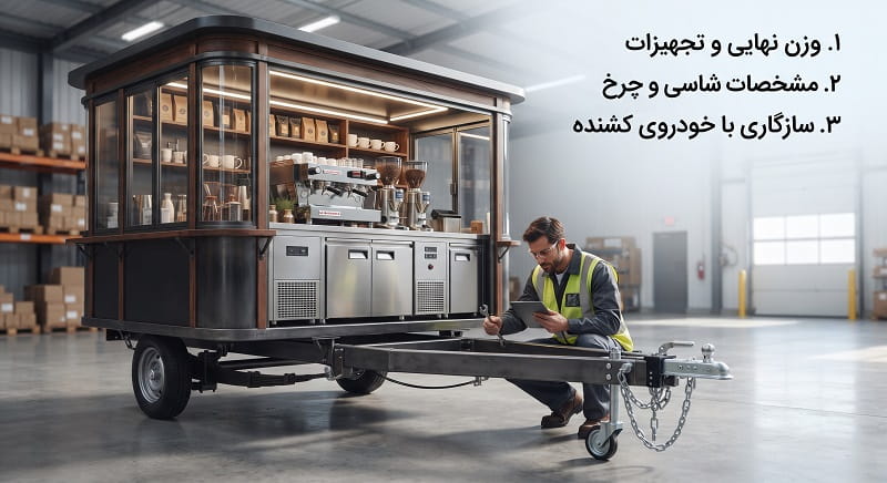 مشخصات کیوسک چرخ دار